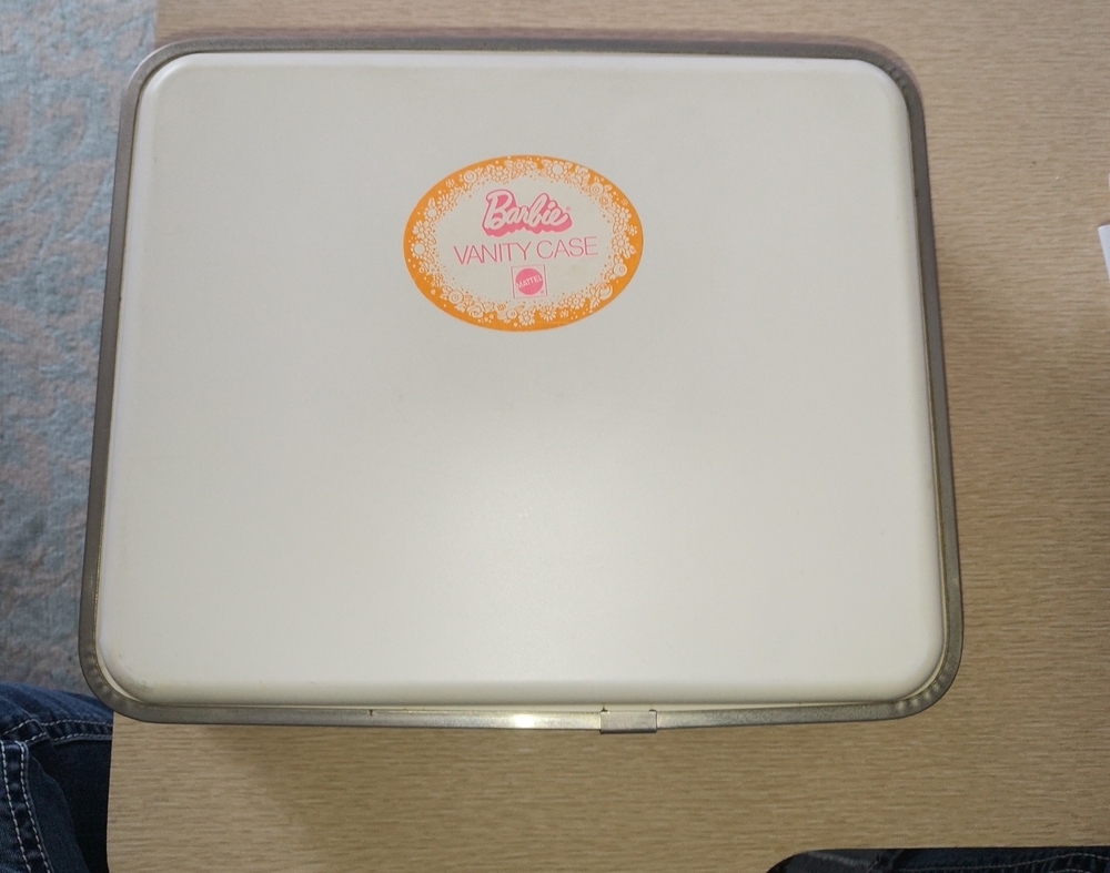 Vintage 1973 Barbie Child Size Vanity Case Working - Picture 3 of 14